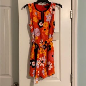 VictoriaBeckham Floral Women’s Belted Romper Sz S